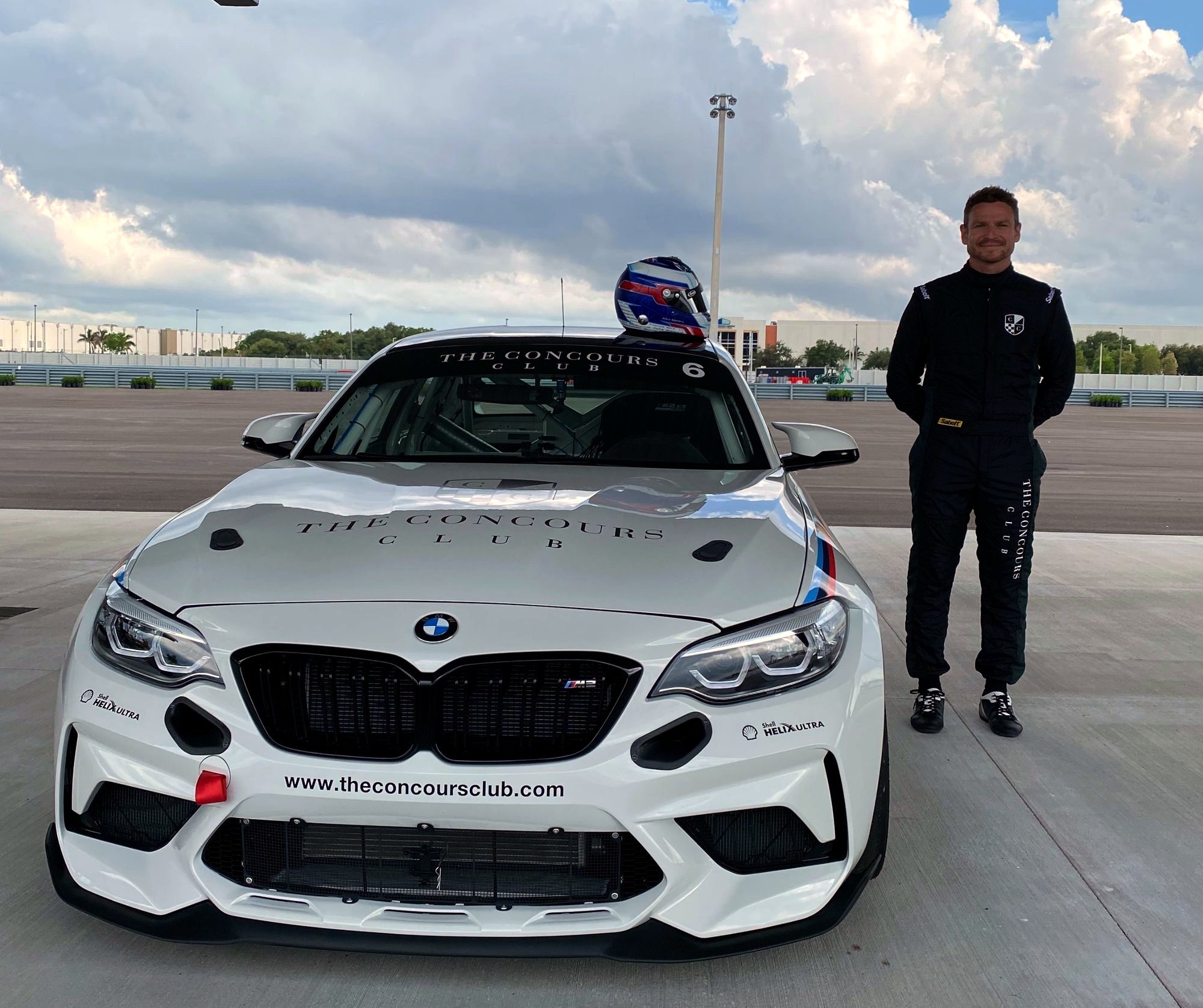 Alex Waters with The Concours Club BMW M2 CS Racing