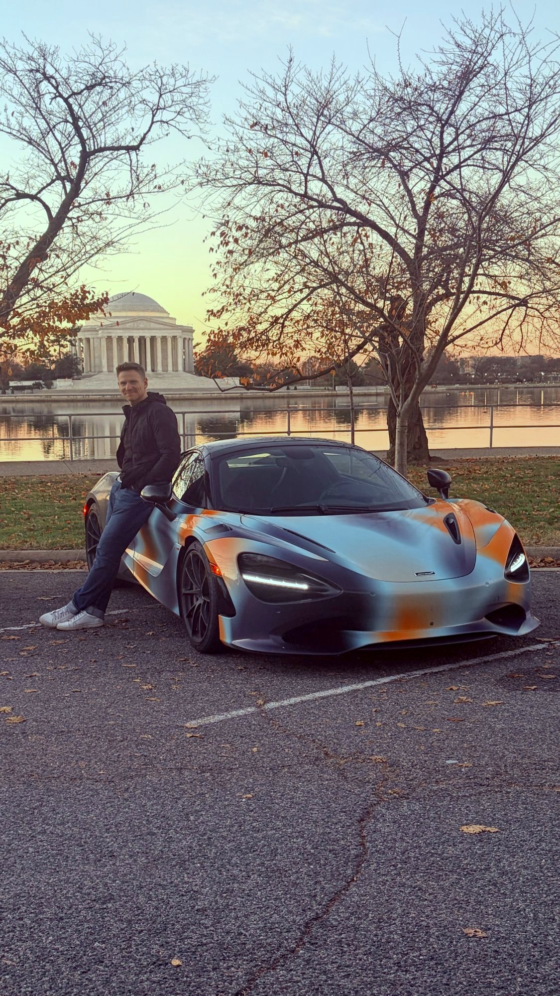 Alex Waters with a McLaren 720S in Washington DC